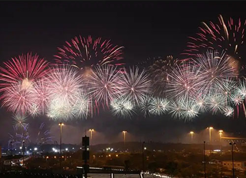 宜川县焰火晚会